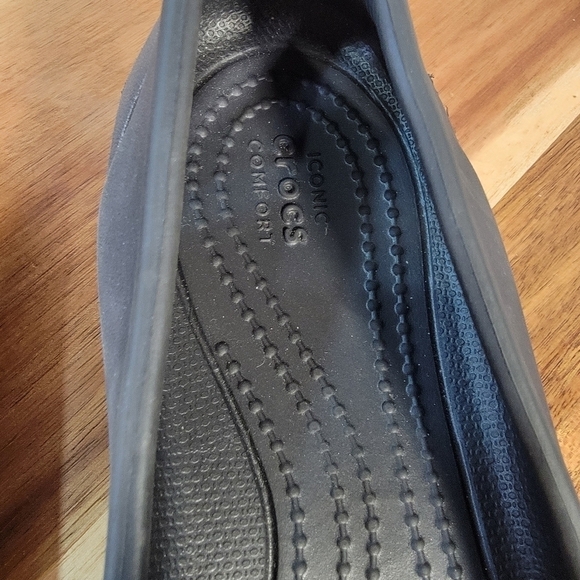 CROCS Kelli Black Ballet Flats Size 7 - Picture 10 of 15